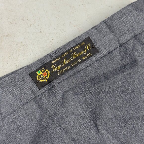 NWT Jack Victor Riviera Loro Piana Dress Pants 130s Wool Trousers Grey 56x28 - Picture 4 of 10